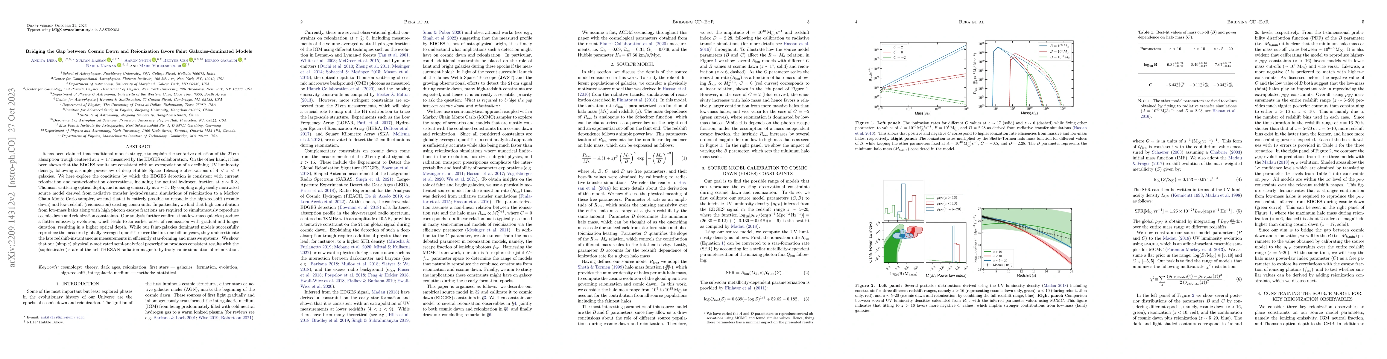 Thumbnail for Bridging the Gap between Cosmic Dawn and Reionization favors Faint
  Galaxies-dominated Models