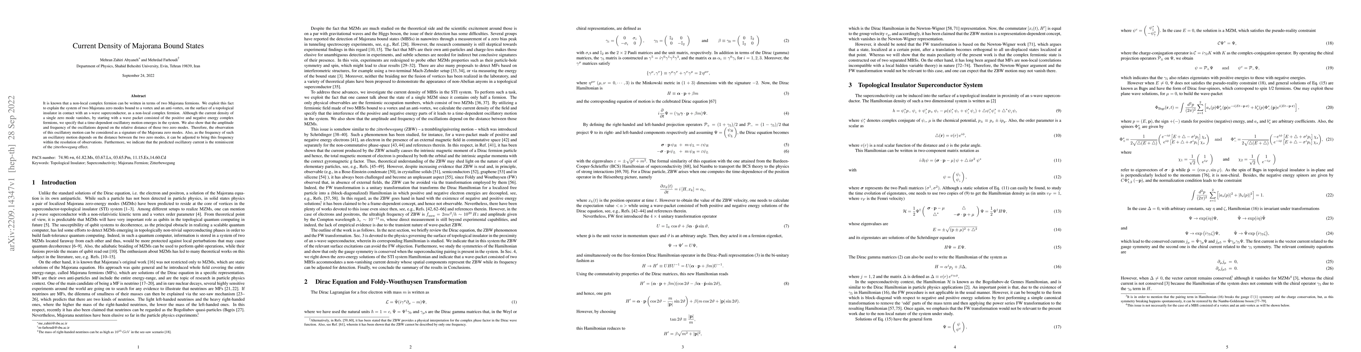 Thumbnail for Current Density of Majorana Bound States