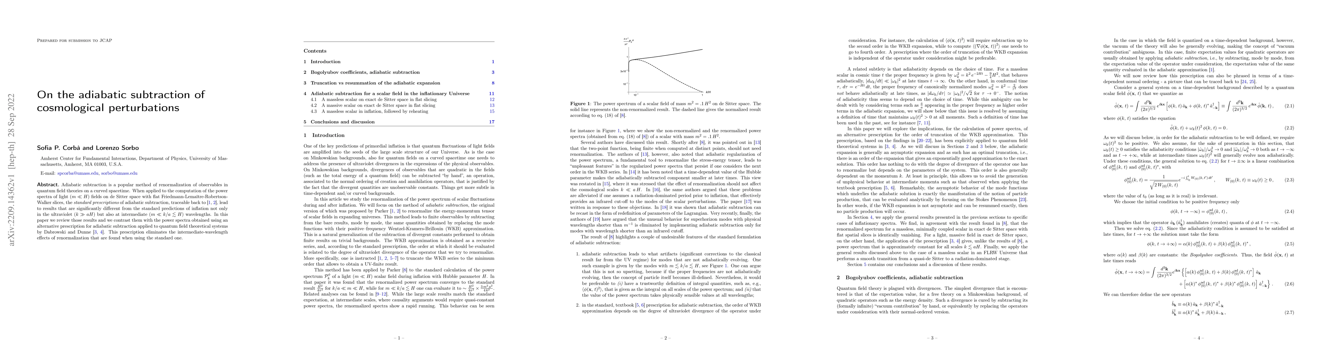 Thumbnail for On the adiabatic subtraction of cosmological perturbations