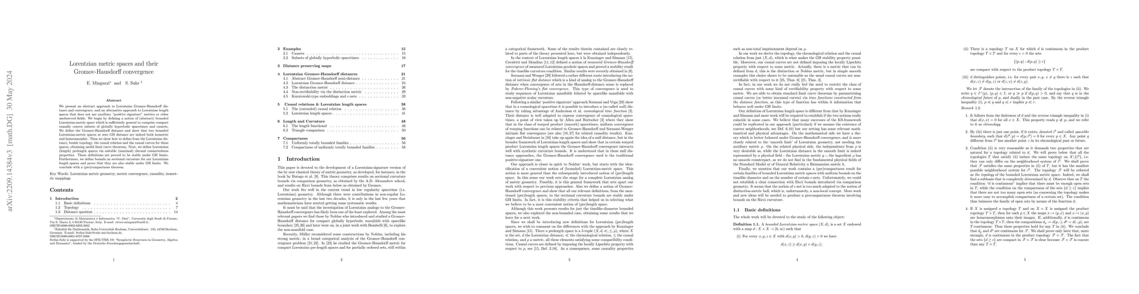 Thumbnail for Lorentzian metric spaces and their Gromov-Hausdorff convergence