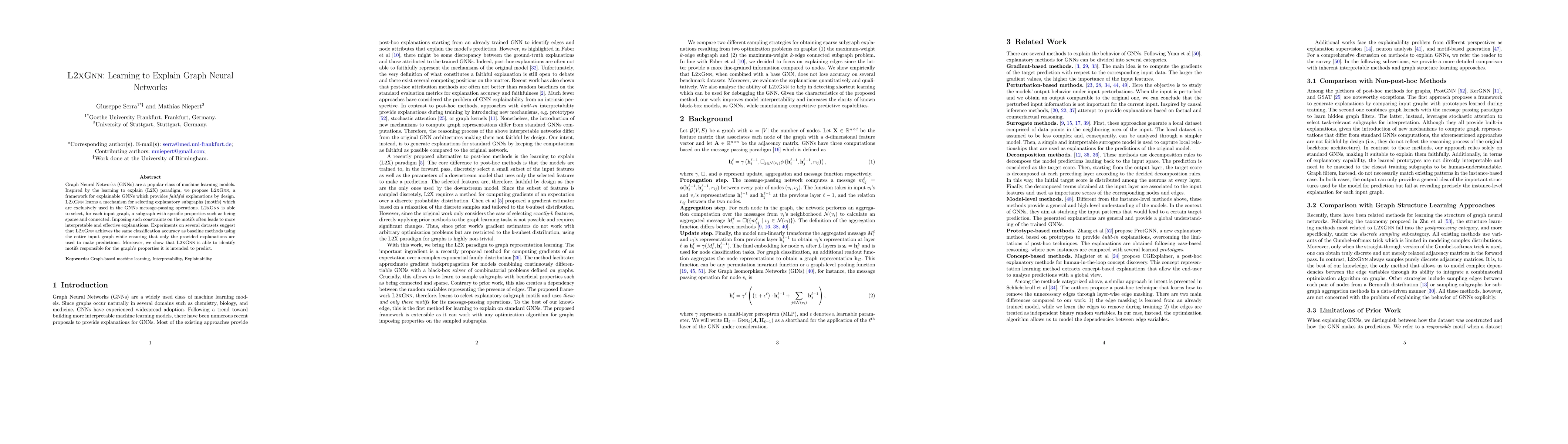 Thumbnail for L2XGNN: Learning to Explain Graph Neural Networks