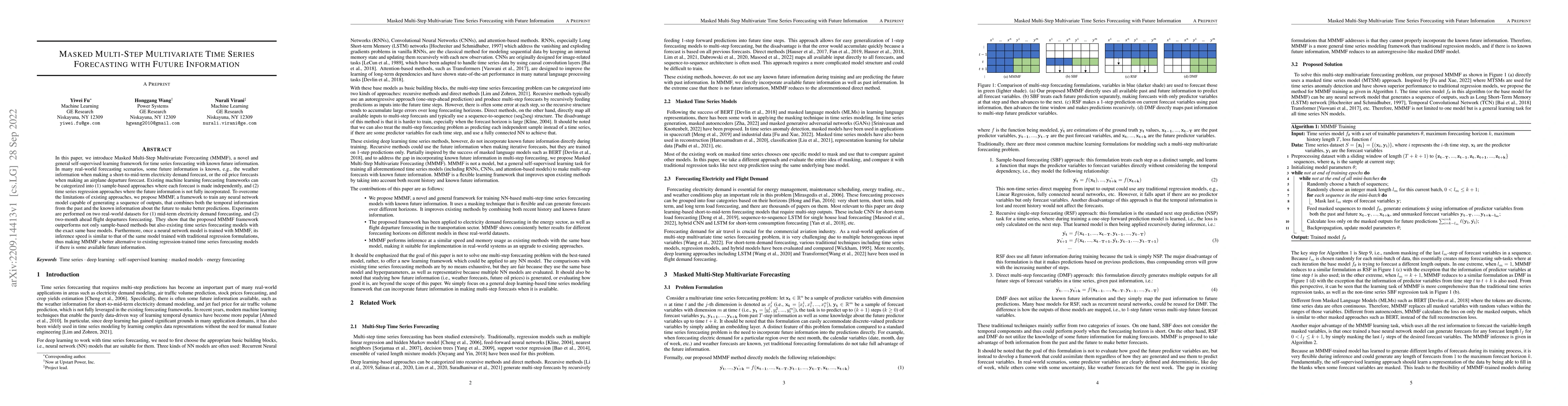 Thumbnail for Masked Multi-Step Multivariate Time Series Forecasting with Future
  Information