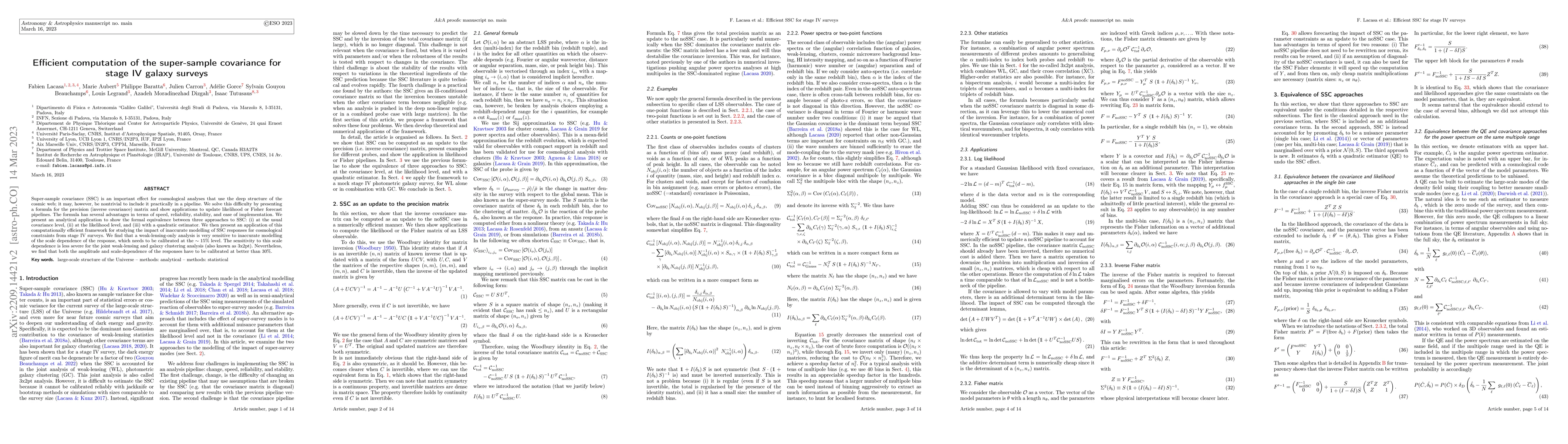 Thumbnail for Efficient computation of the super-sample covariance for stage IV galaxy
  surveys