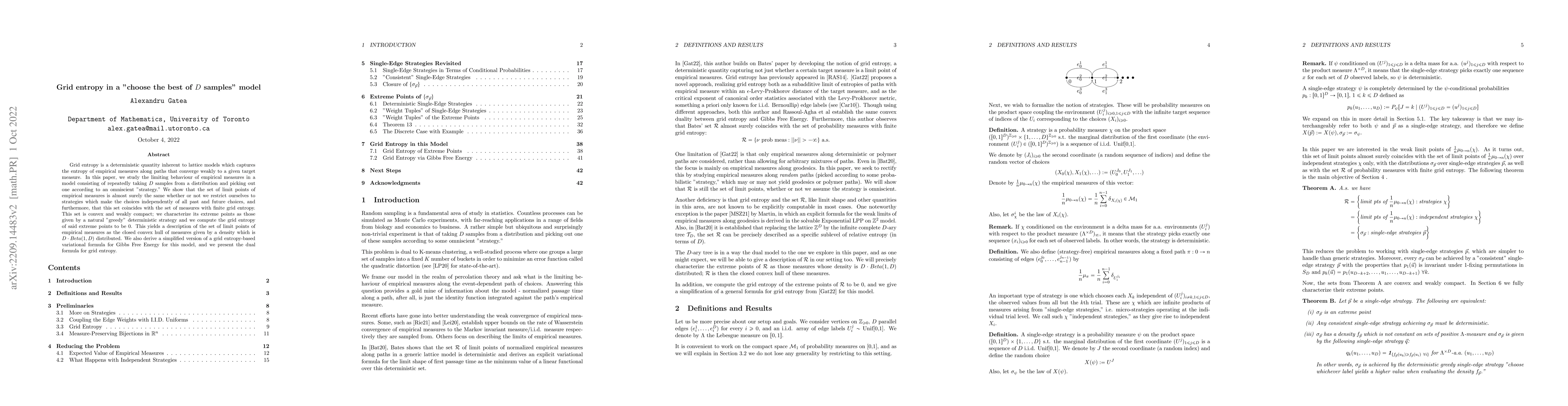 Thumbnail for Grid entropy in a "choose the best of D samples" model