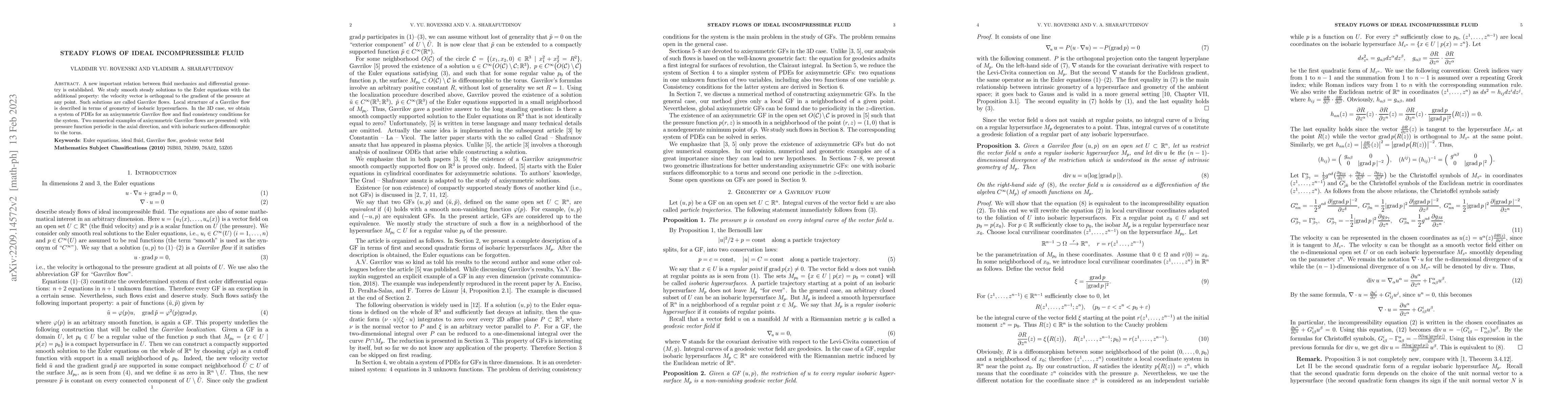 Thumbnail for Steady flows of ideal incompressible fluid