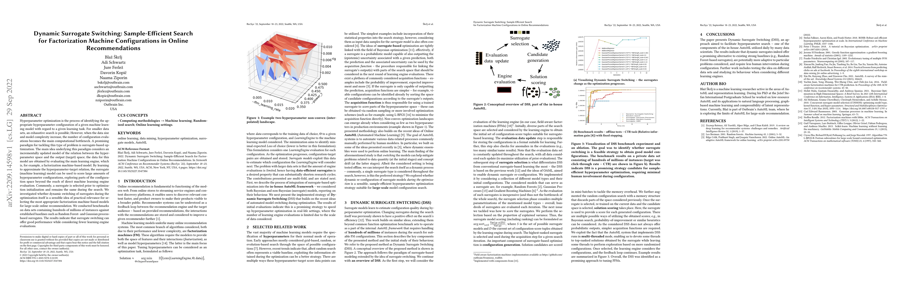 Thumbnail for Dynamic Surrogate Switching: Sample-Efficient Search for Factorization
  Machine Configurations in Online Recommendations