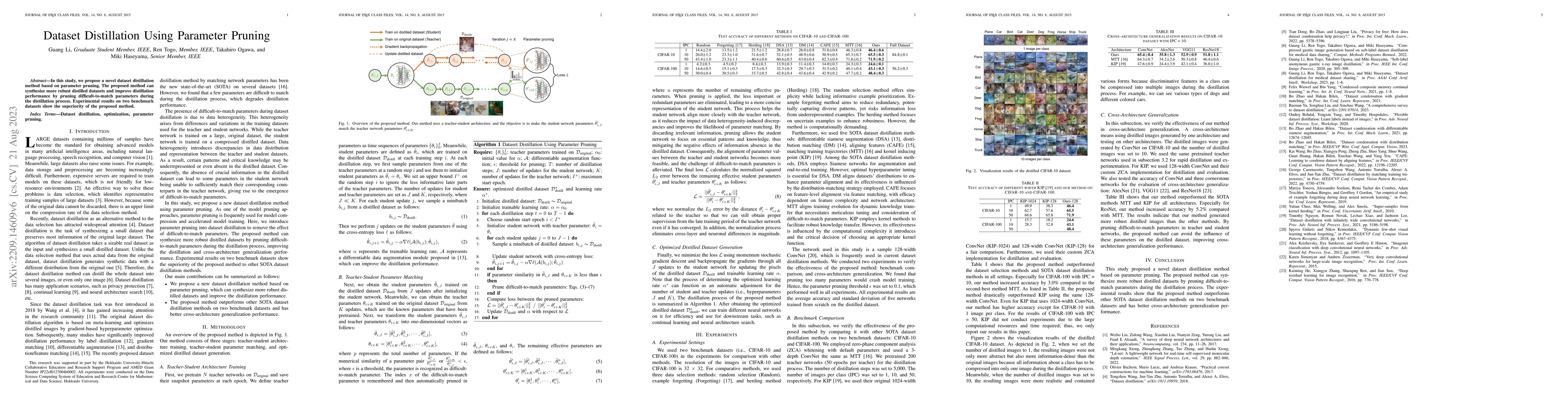 Thumbnail for Dataset Distillation Using Parameter Pruning