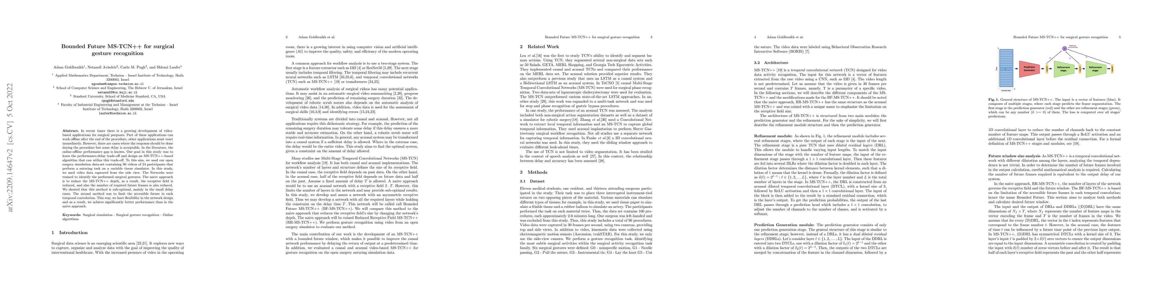 Thumbnail for Bounded Future MS-TCN++ for surgical gesture recognition