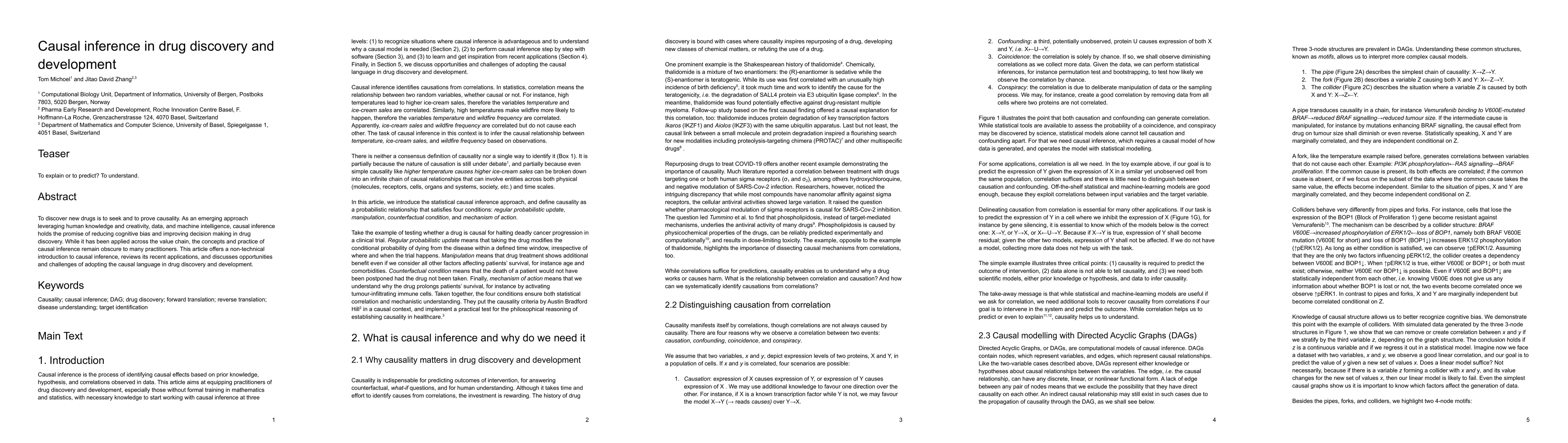 Thumbnail for Causal inference in drug discovery and development