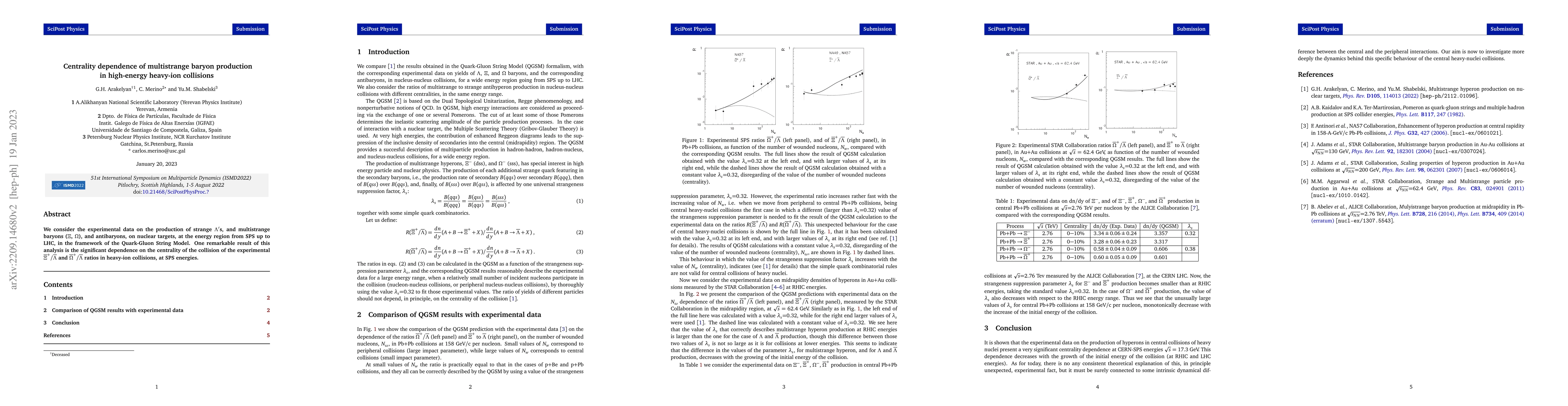 Thumbnail for Centrality dependence of multistrange baryon production in high-energy
  heavy-ion collisions