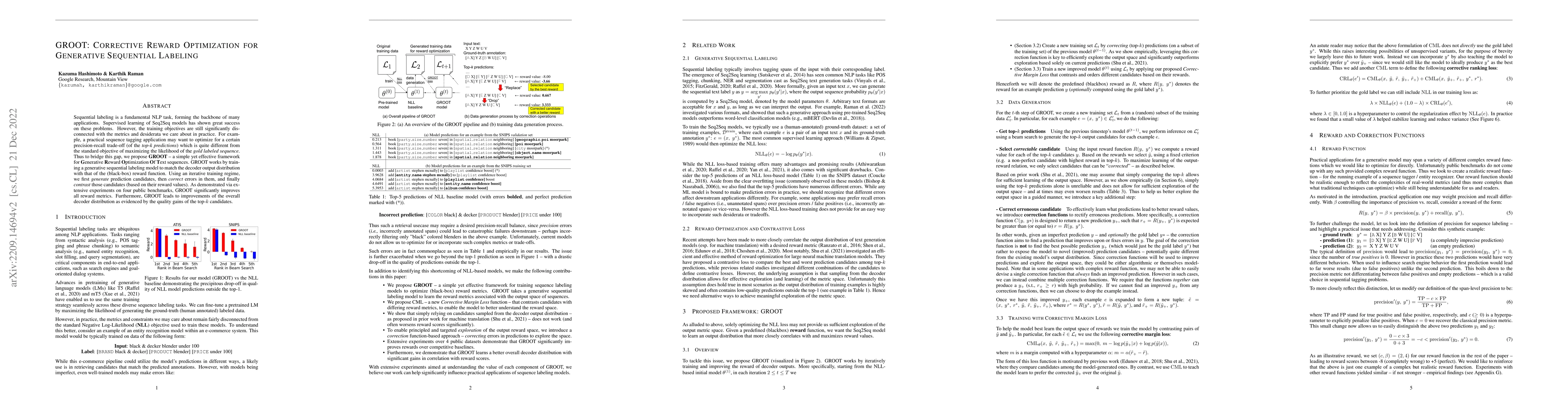 Thumbnail for GROOT: Corrective Reward Optimization for Generative Sequential Labeling