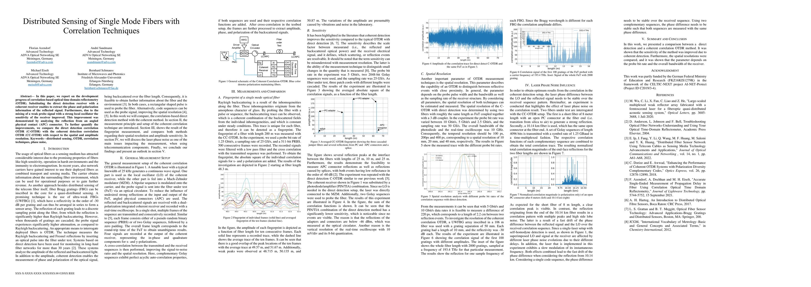 Thumbnail for Distributed Sensing of Single Mode Fibers with Correlation Techniques