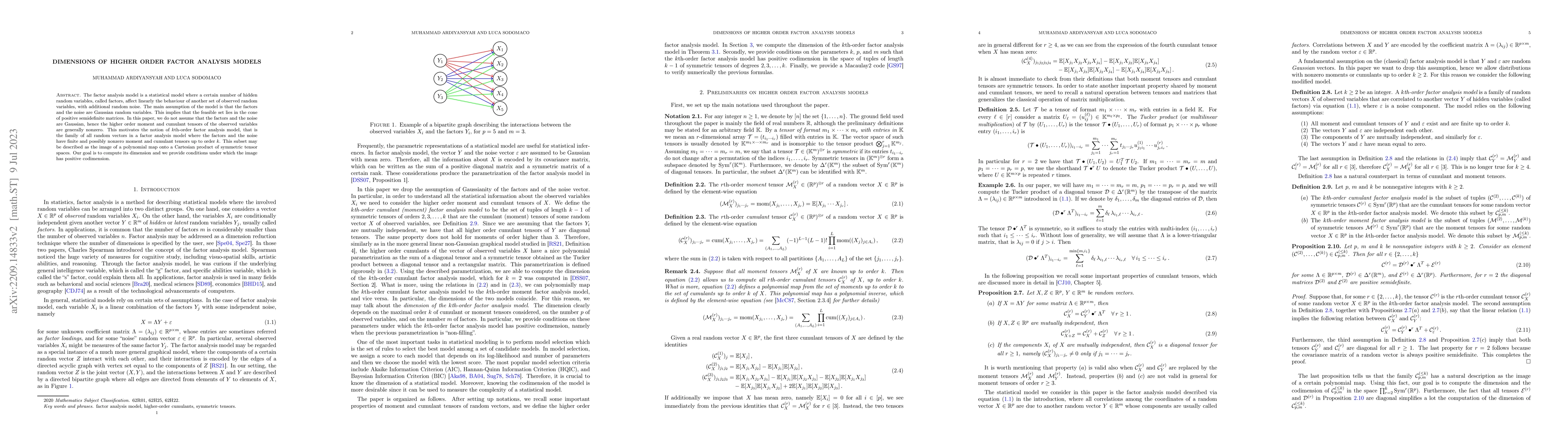 Thumbnail for Dimensions of Higher Order Factor Analysis Models