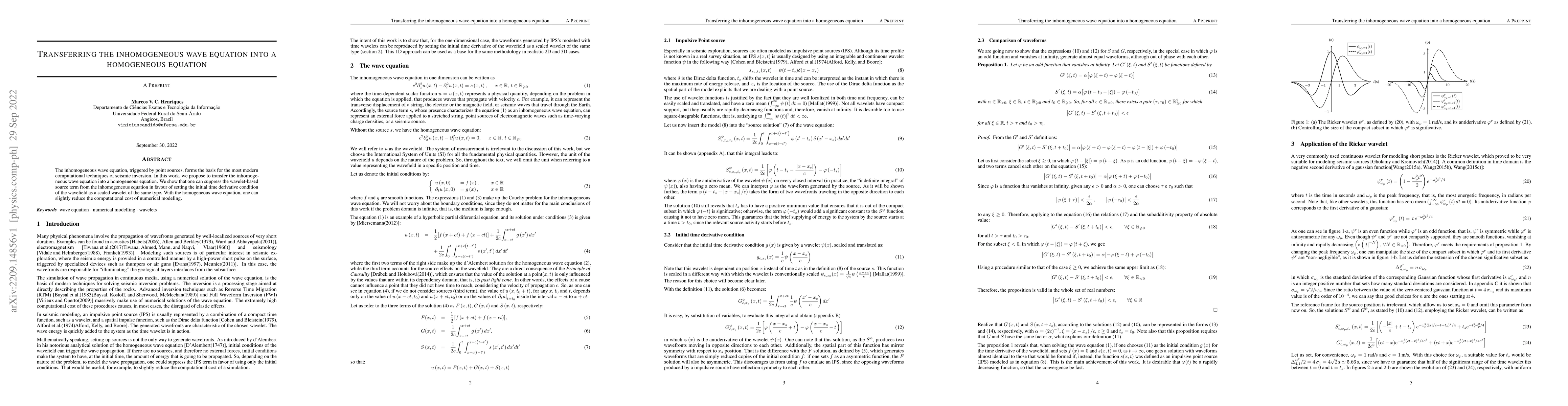 Thumbnail for Transferring the inhomogeneous wave equation into a homogeneous equation