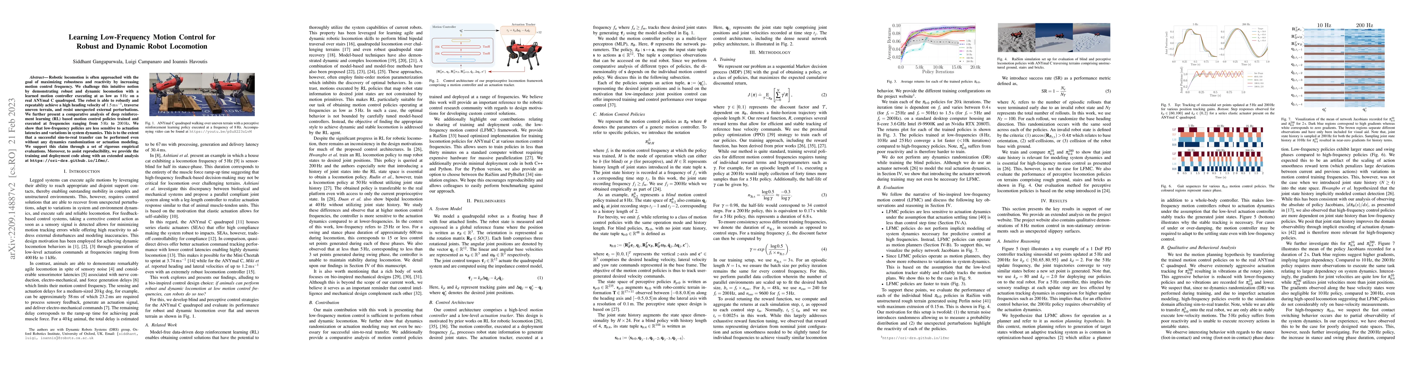 Thumbnail for Learning Low-Frequency Motion Control for Robust and Dynamic Robot
  Locomotion