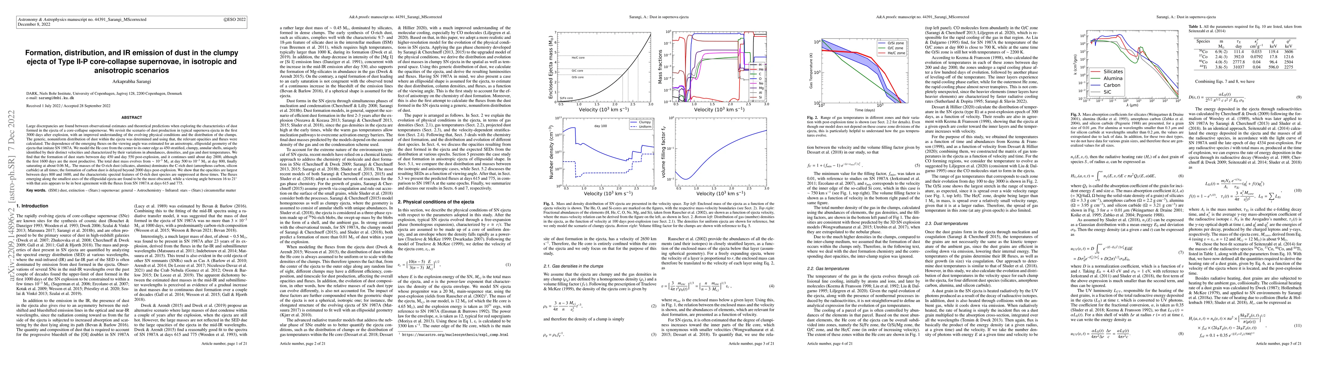 Thumbnail for Formation, distribution, and IR emission of dust in the clumpy ejecta of
  Type II-P core-collapse supernovae, in isotropic and anisotropic scenarios