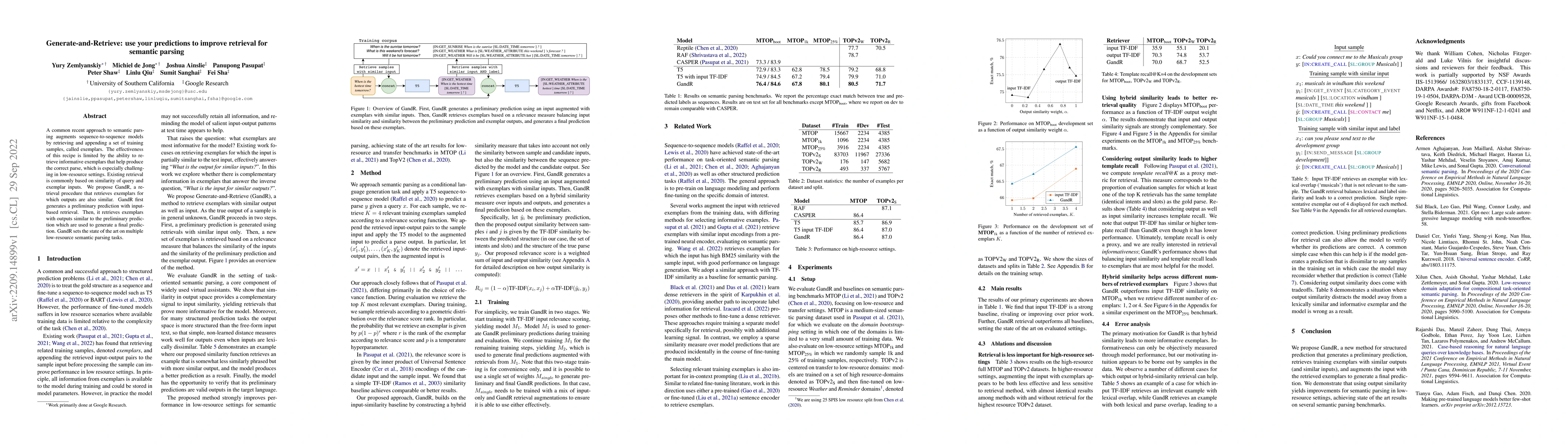 Thumbnail for Generate-and-Retrieve: use your predictions to improve retrieval for
  semantic parsing