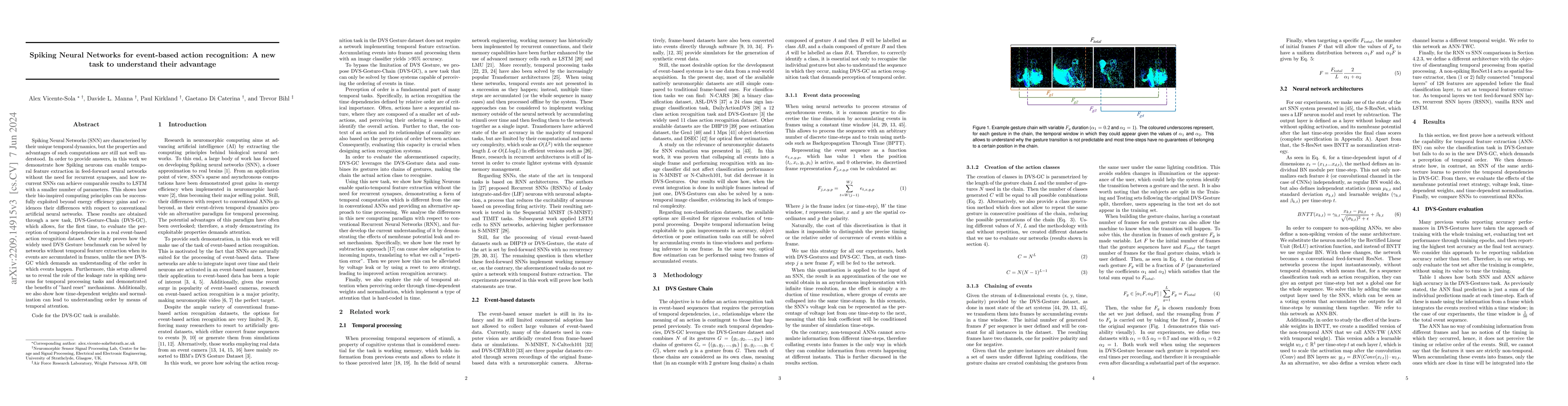 Thumbnail for Spiking Neural Networks for event-based action recognition: A new task
  to understand their advantage