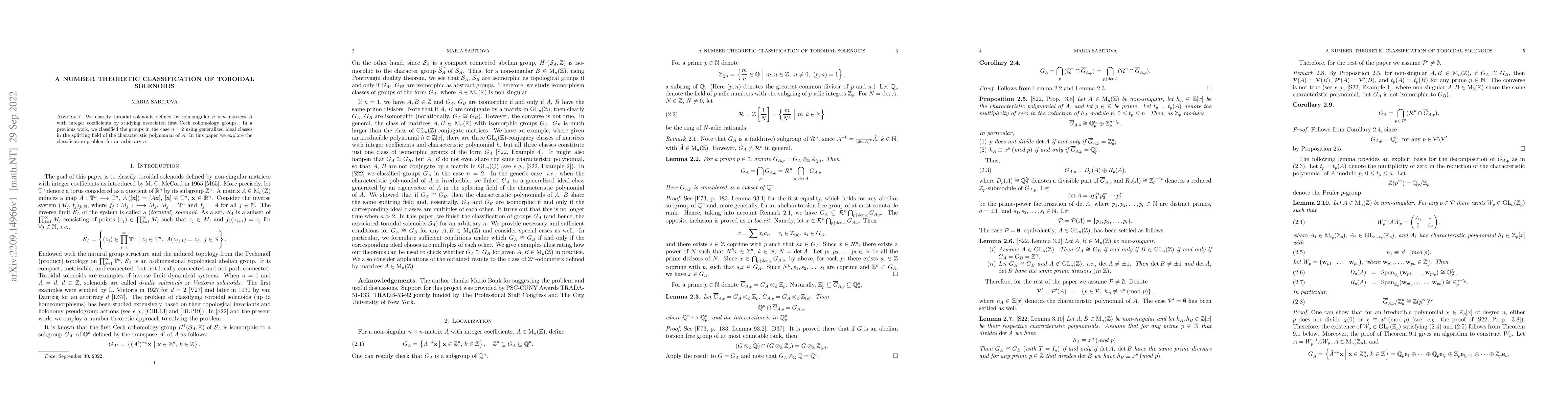 Thumbnail for A number theoretic classification of toroidal solenoids