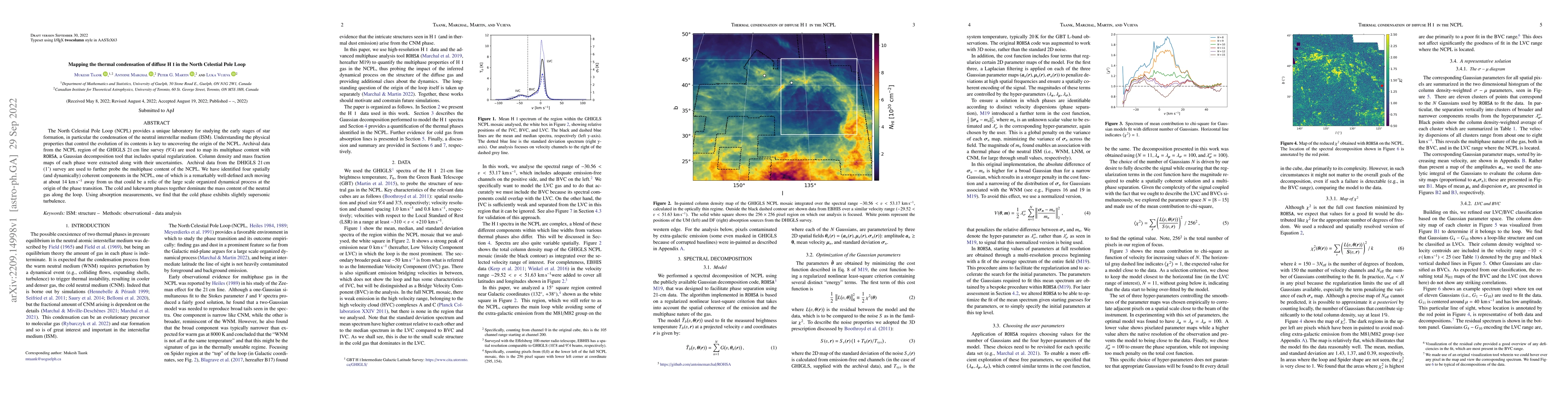 Thumbnail for Mapping the Thermal Condensation of Diffuse H I in the North Celestial
  Pole Loop