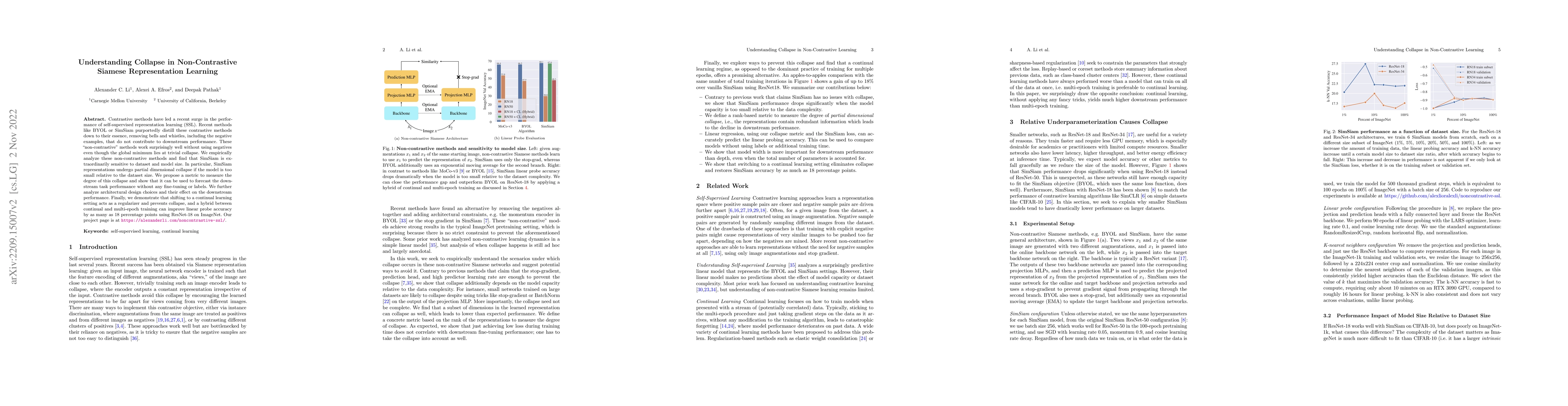 Thumbnail for Understanding Collapse in Non-Contrastive Siamese Representation
  Learning