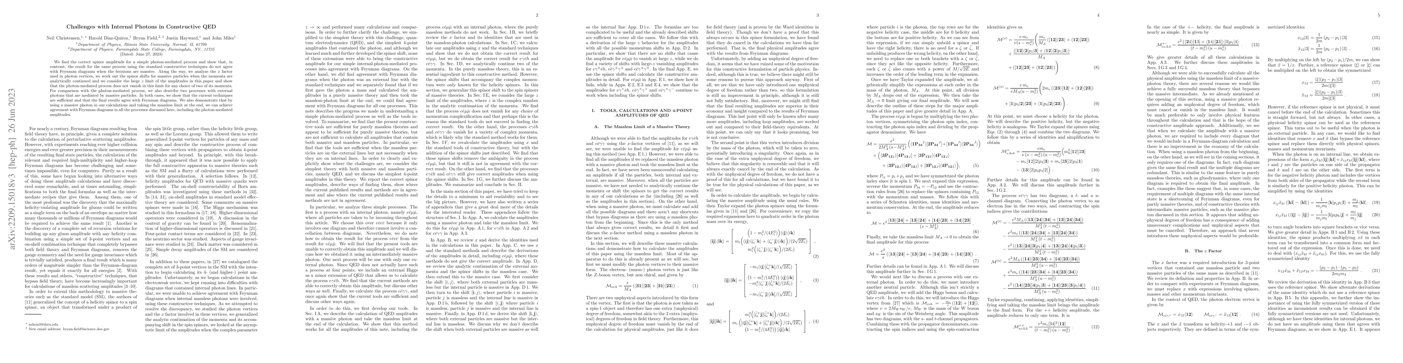 Thumbnail for Challenges with Internal Photons in Constructive QED