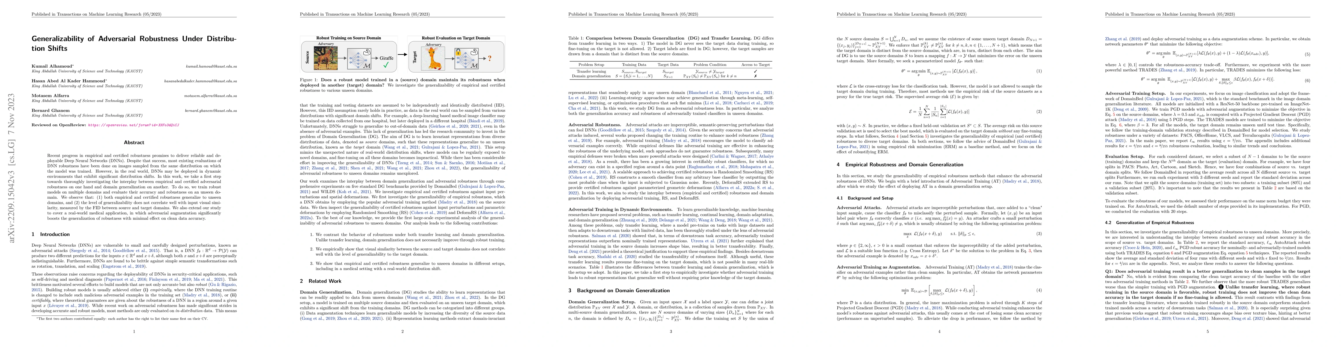Thumbnail for Generalizability of Adversarial Robustness Under Distribution Shifts