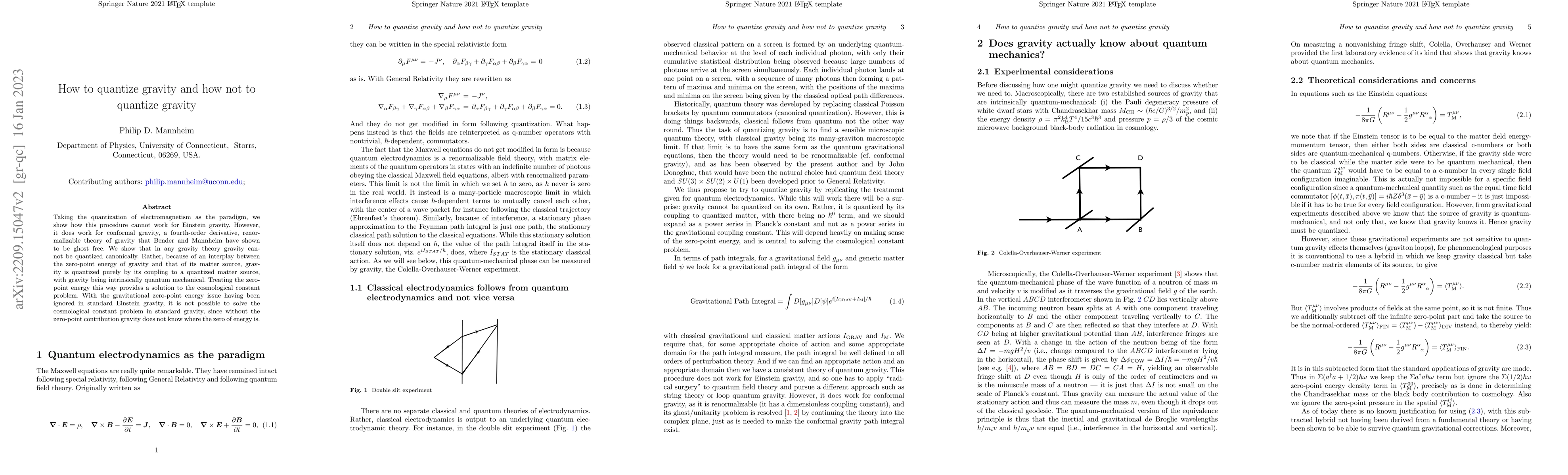 Thumbnail for How to quantize gravity and how not to quantize gravity