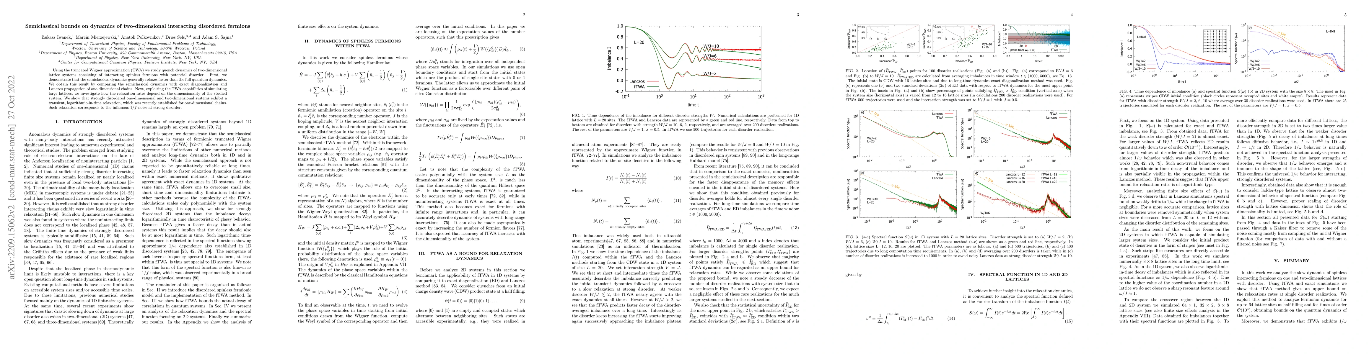 Thumbnail for Semiclassical bounds on dynamics of two-dimensional interacting
  disordered fermions