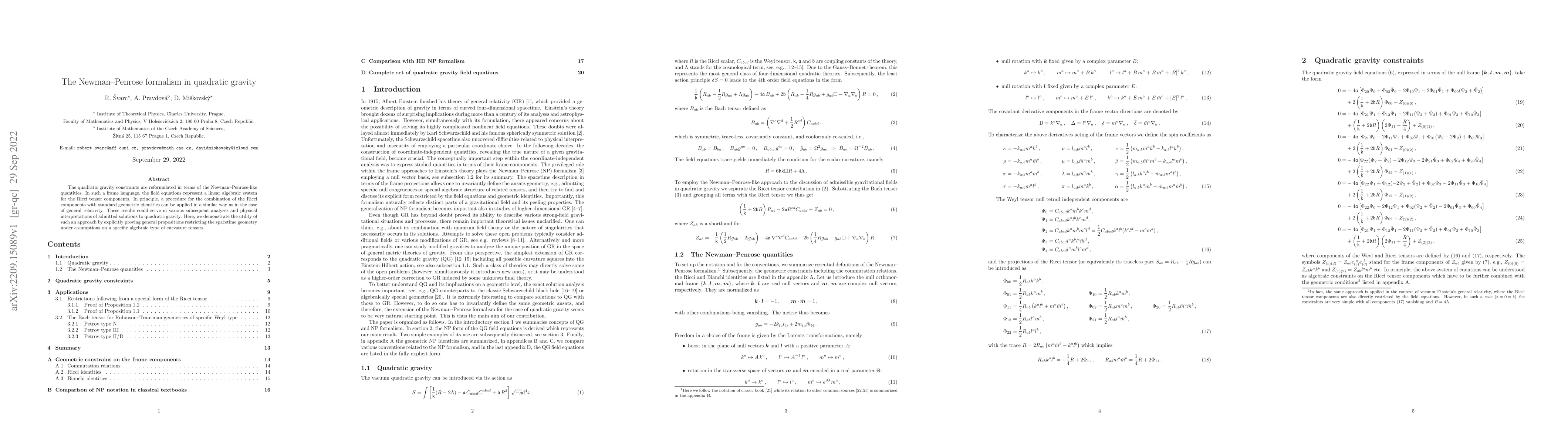 Thumbnail for The Newman-Penrose formalism in quadratic gravity