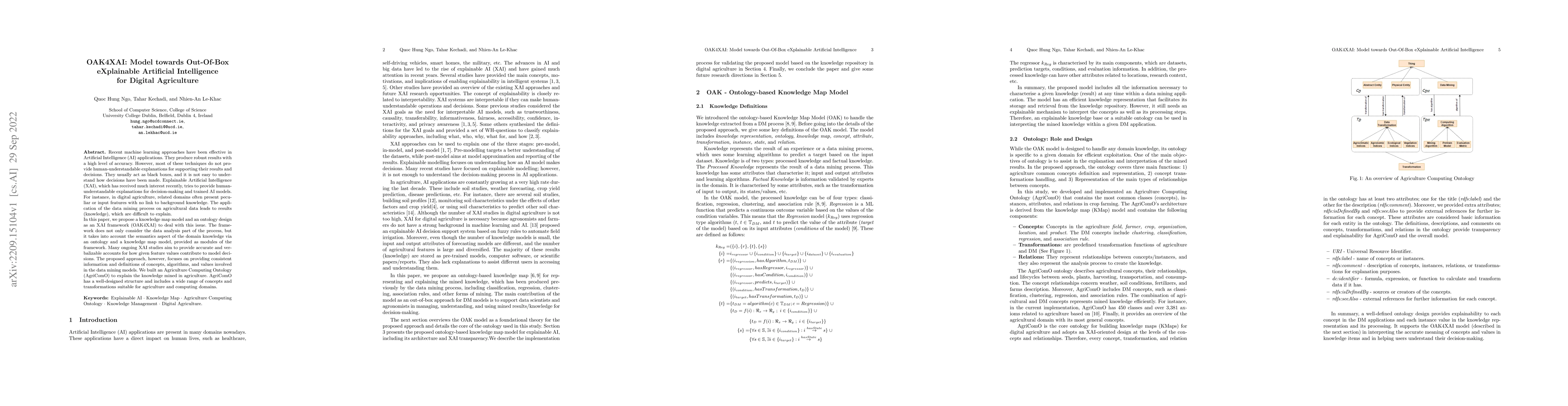 Thumbnail for OAK4XAI: Model towards Out-Of-Box eXplainable Artificial Intelligence
  for Digital Agriculture