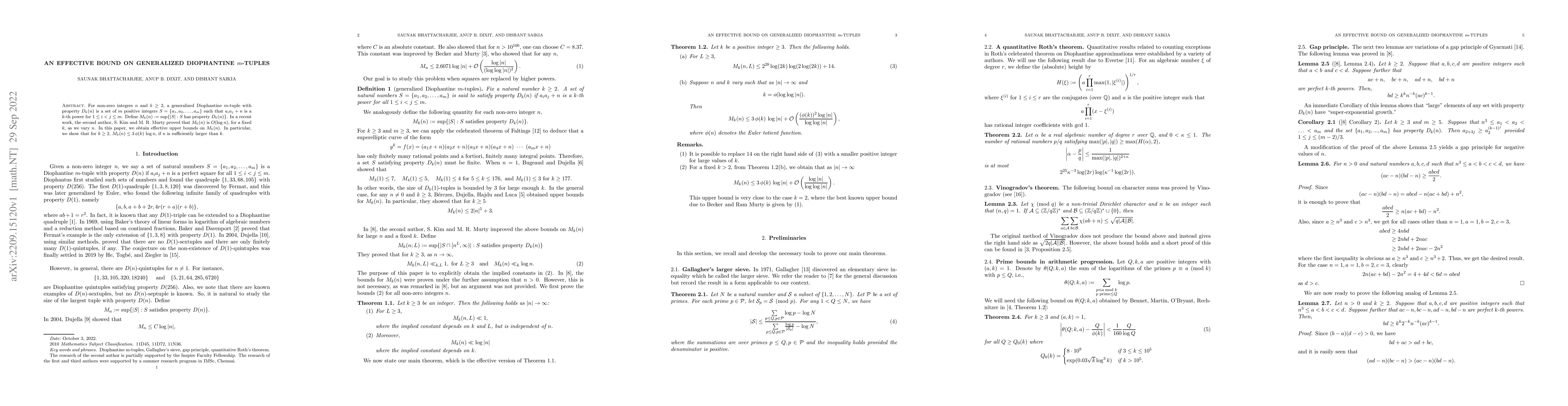 Thumbnail for An effective bound on Generalized Diophantine m-tuples