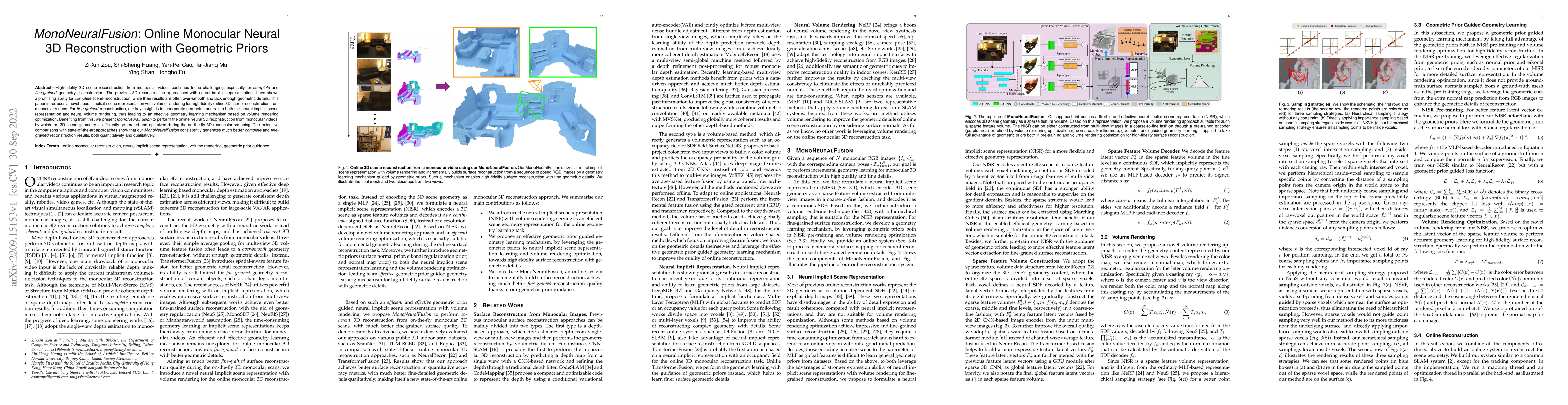 Thumbnail for MonoNeuralFusion: Online Monocular Neural 3D Reconstruction with
  Geometric Priors