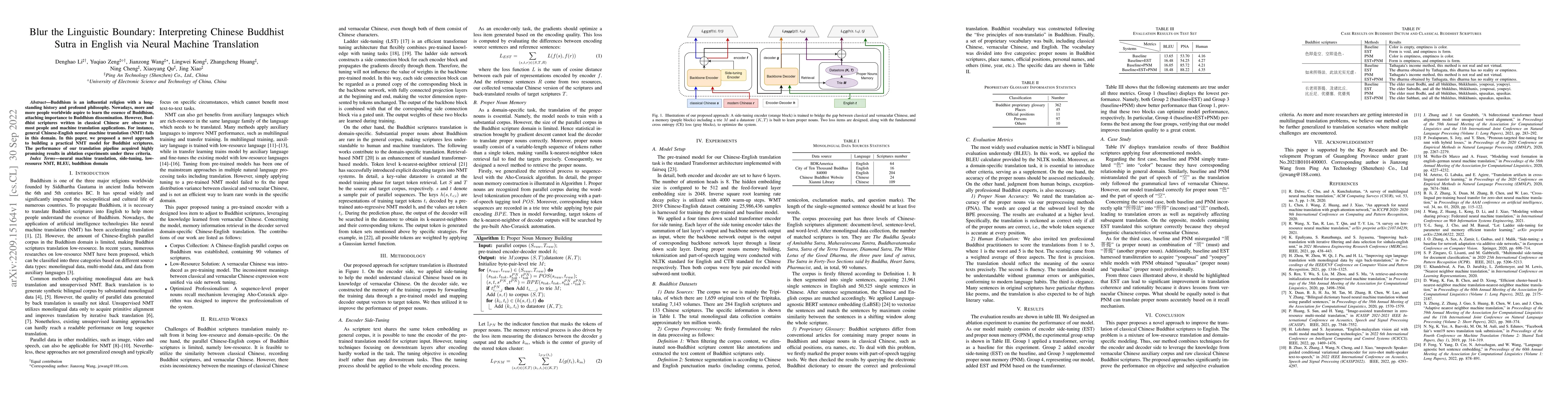 Thumbnail for Blur the Linguistic Boundary: Interpreting Chinese Buddhist Sutra in
  English via Neural Machine Translation