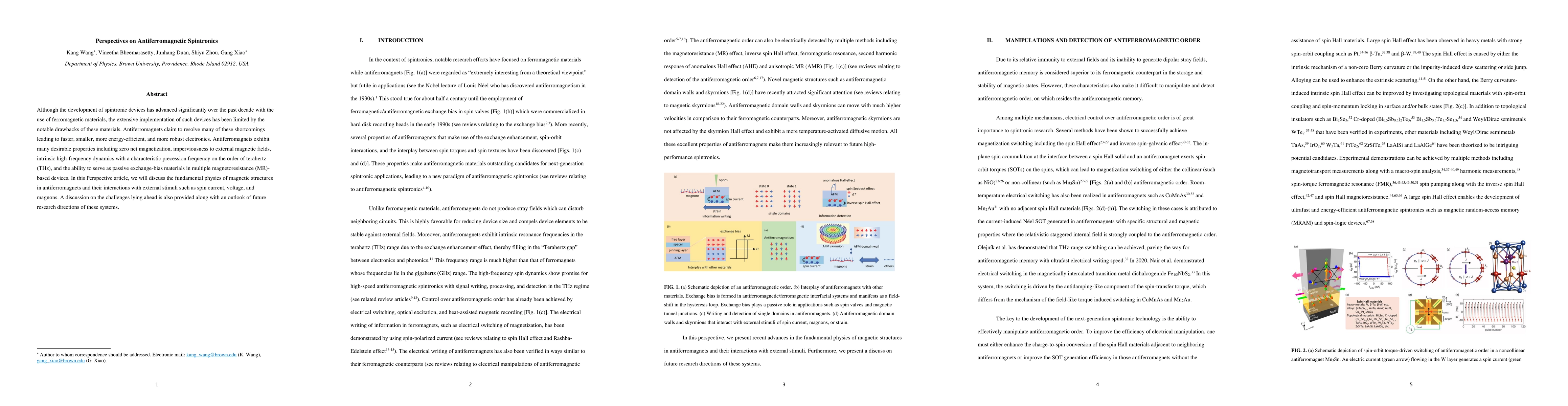 Thumbnail for Perspectives on Antiferromagnetic Spintronics