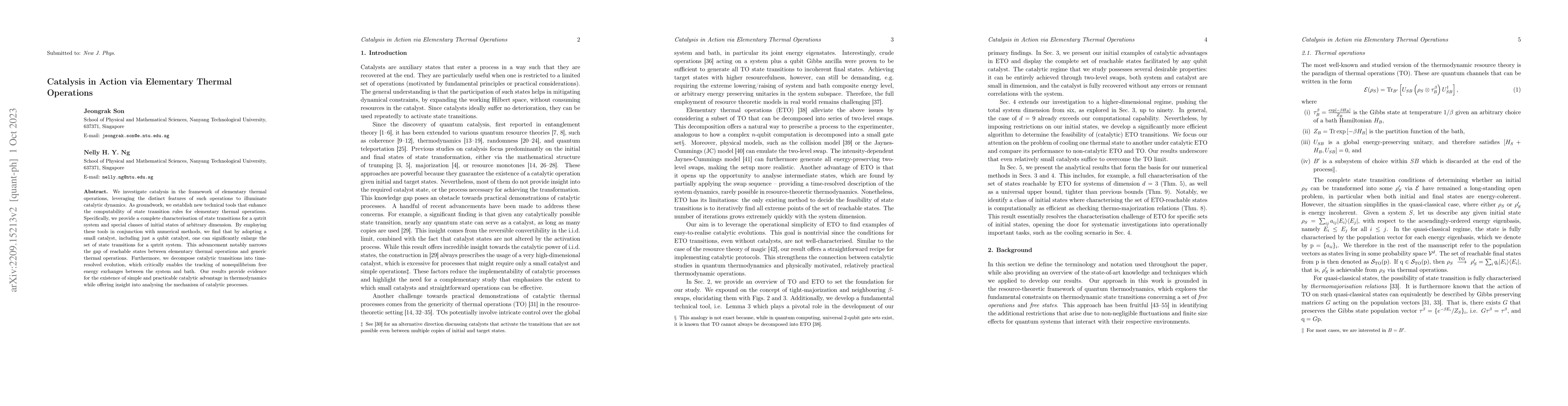 Thumbnail for Catalysis in Action via Elementary Thermal Operations