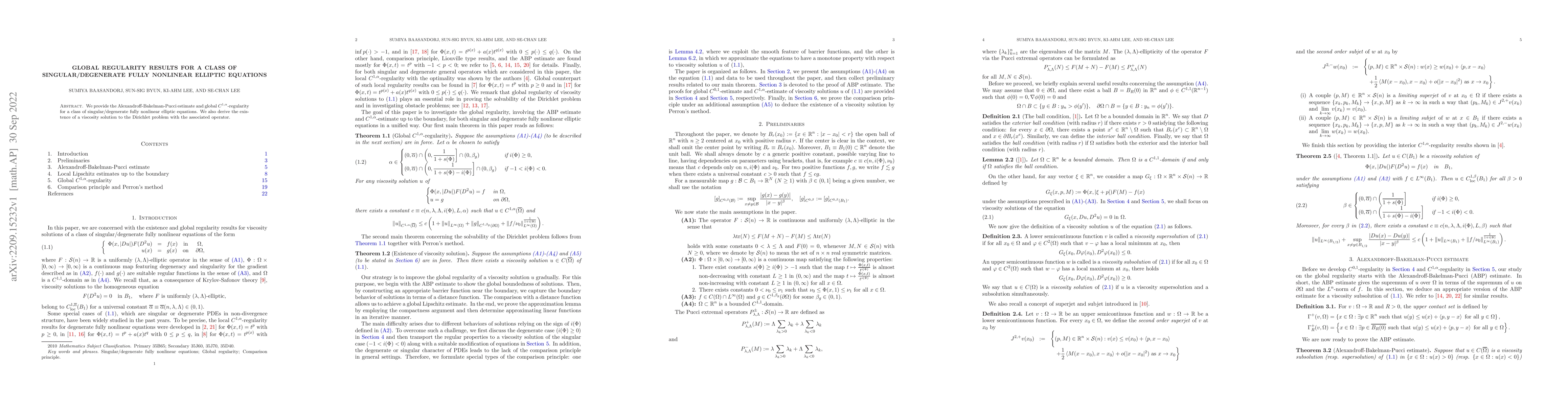Thumbnail for Global regularity results for a class of singular/degenerate fully
  nonlinear elliptic equations