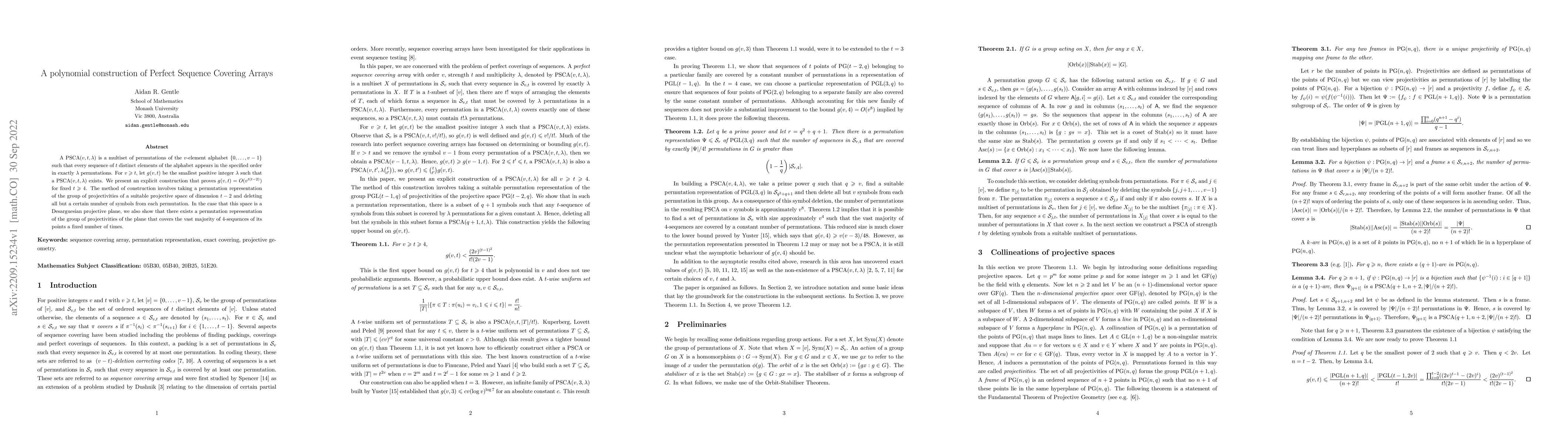 Thumbnail for A polynomial construction of perfect sequence covering arrays