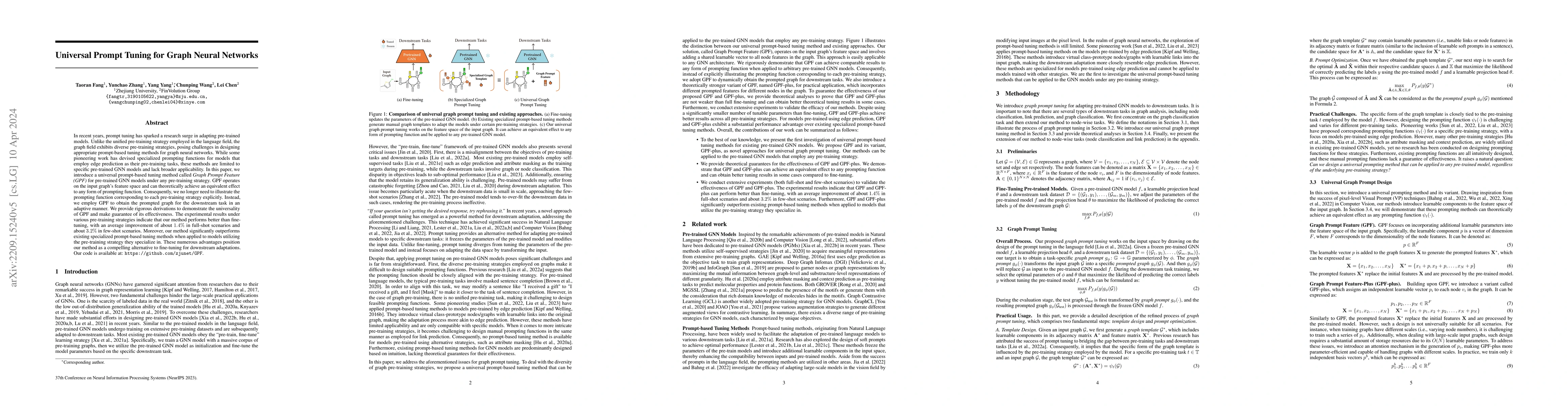 Thumbnail for Universal Prompt Tuning for Graph Neural Networks