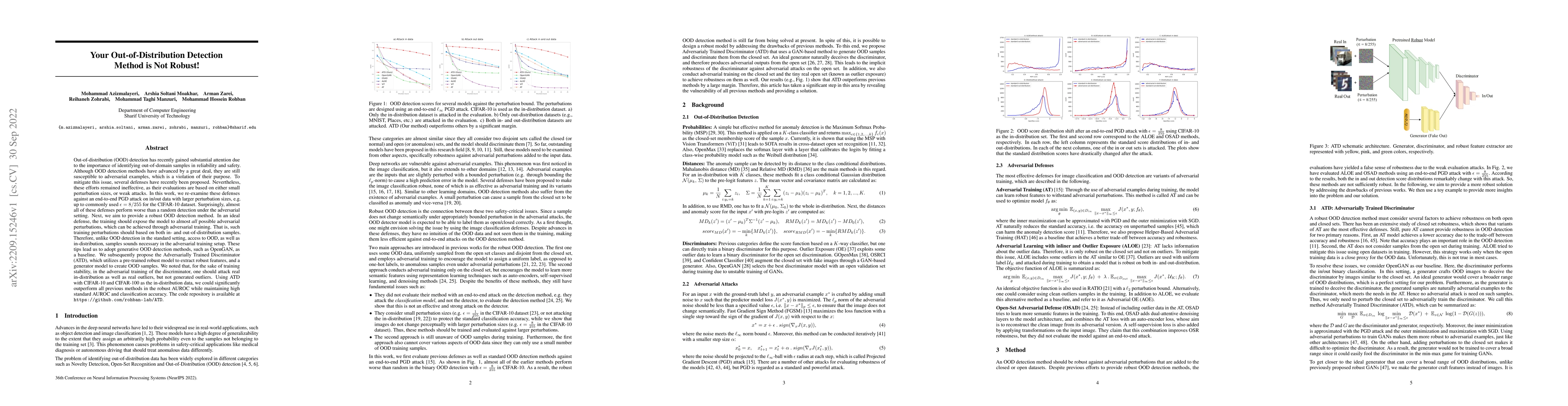 Thumbnail for Your Out-of-Distribution Detection Method is Not Robust!