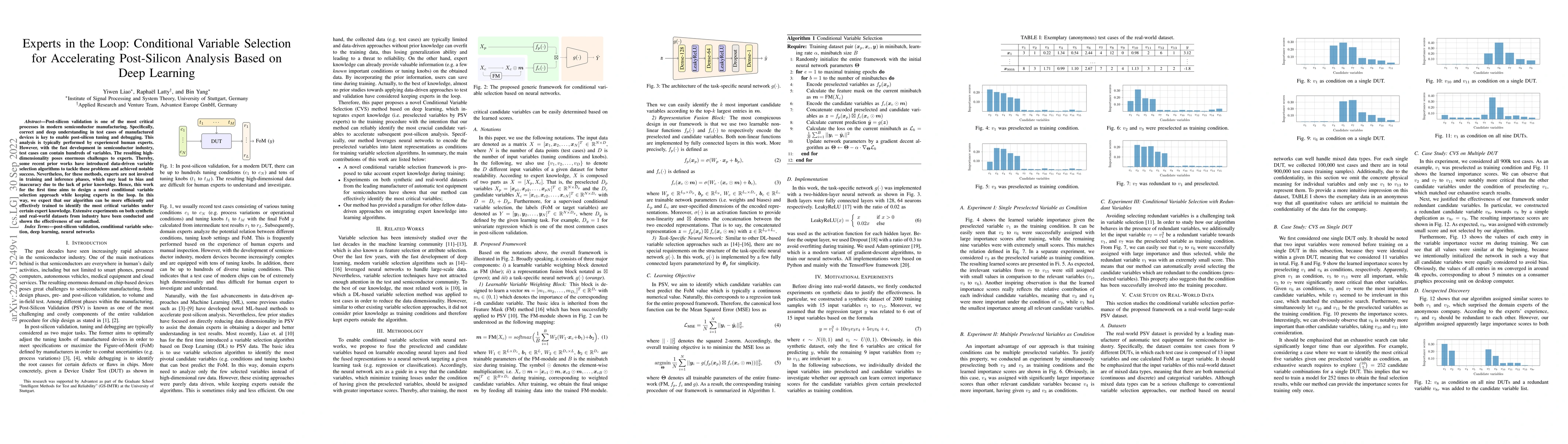 Thumbnail for Experts in the Loop: Conditional Variable Selection for Accelerating
  Post-Silicon Analysis Based on Deep Learning