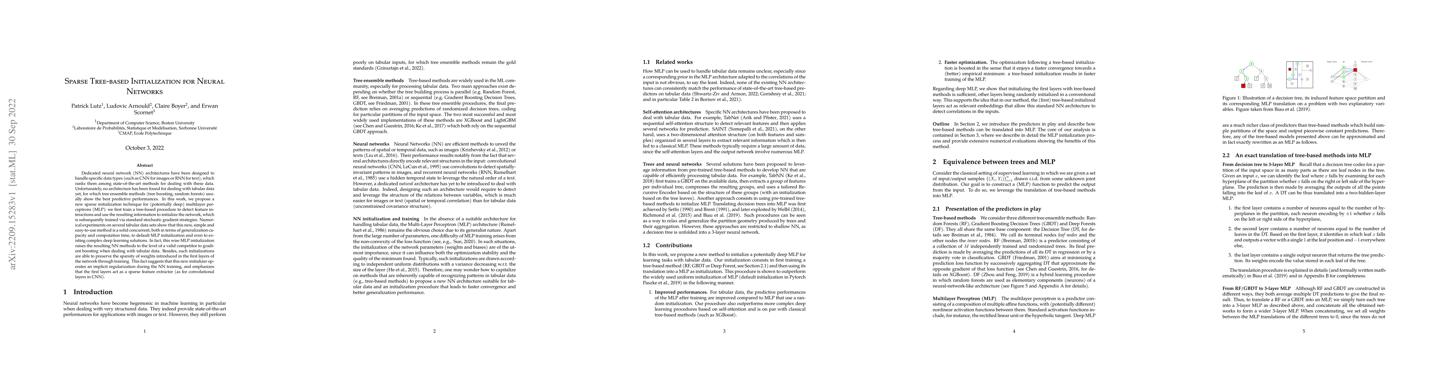 Thumbnail for Sparse tree-based initialization for neural networks