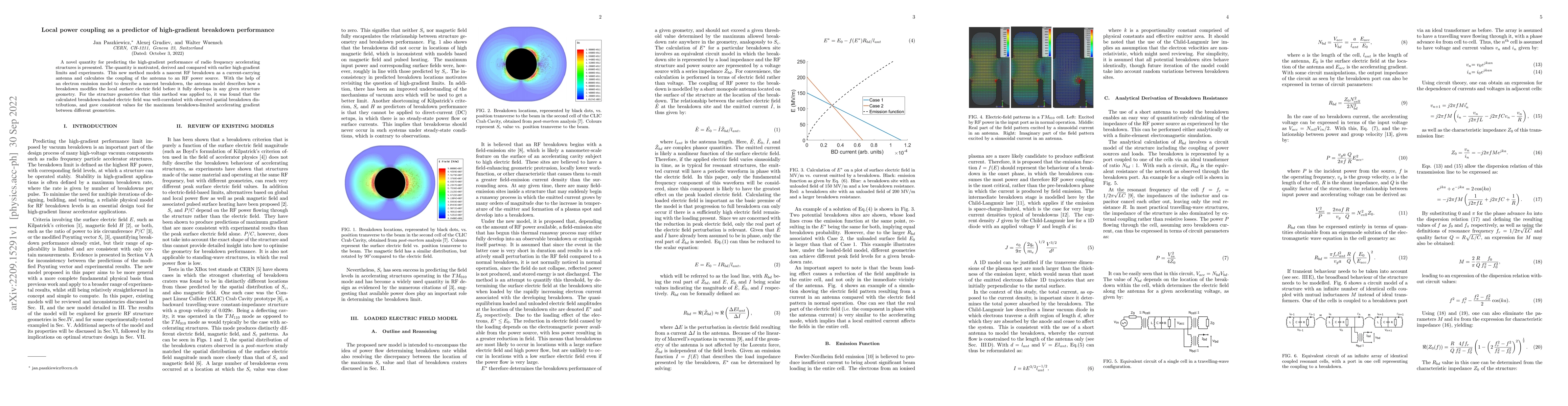 Thumbnail for Local power coupling as a predictor of high-gradient breakdown
  performance