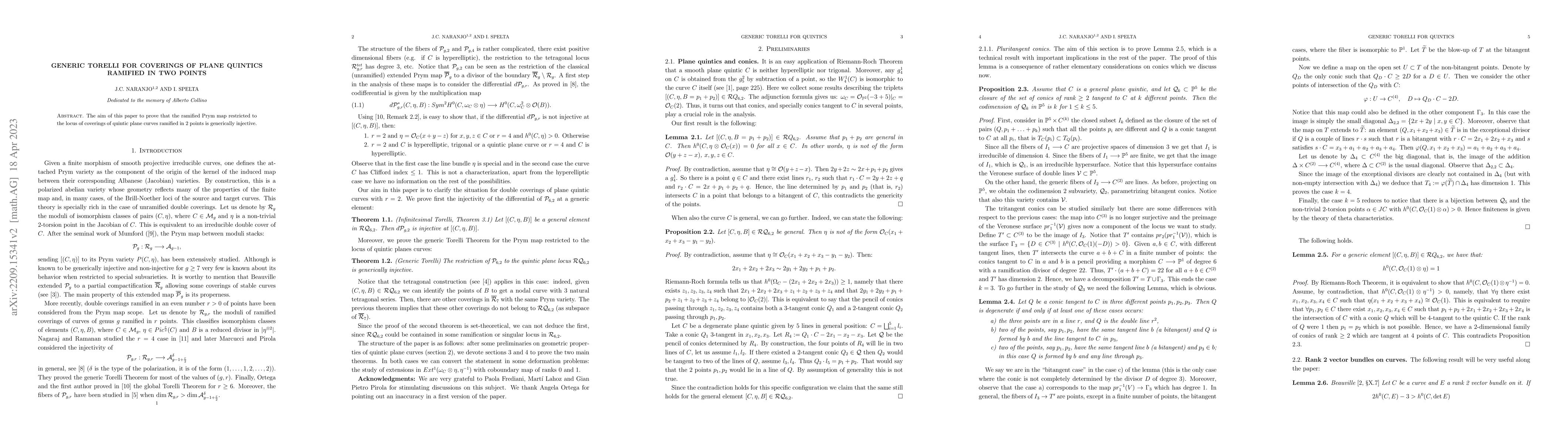 Thumbnail for Generic Torelli for coverings of plane quintics ramified in two points