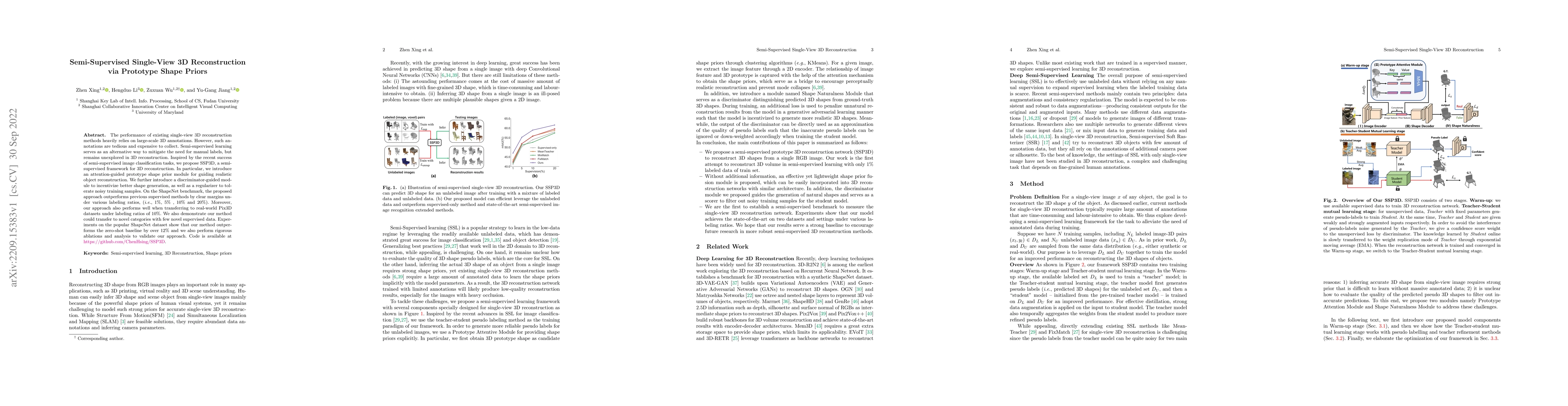 Thumbnail for Semi-Supervised Single-View 3D Reconstruction via Prototype Shape Priors