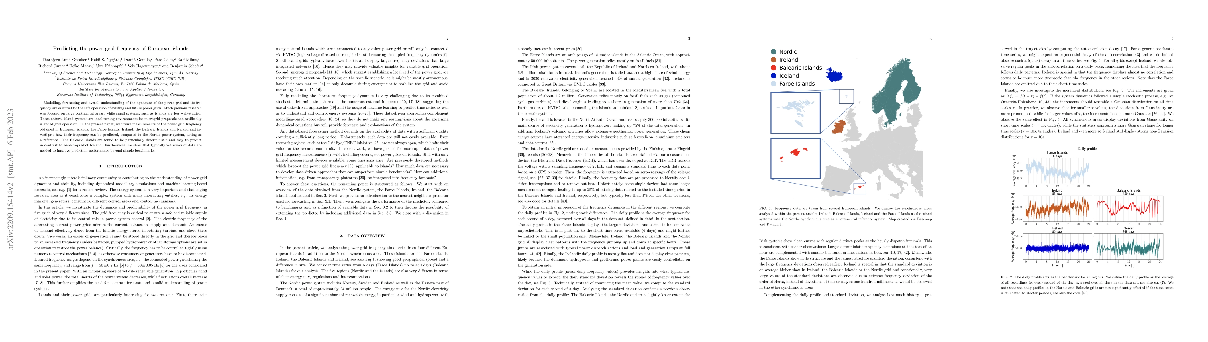 Thumbnail for Predicting the power grid frequency of European islands