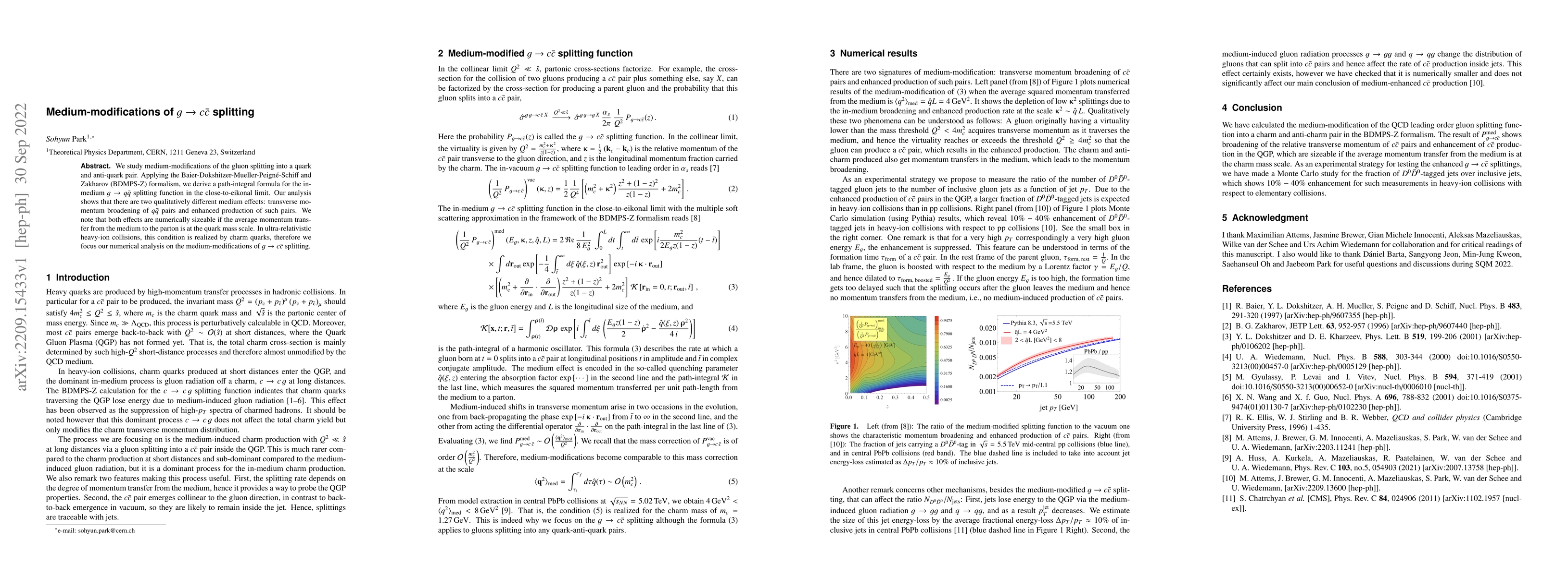 Thumbnail for Medium-modifications of $g\to c \bar{c}$ splitting