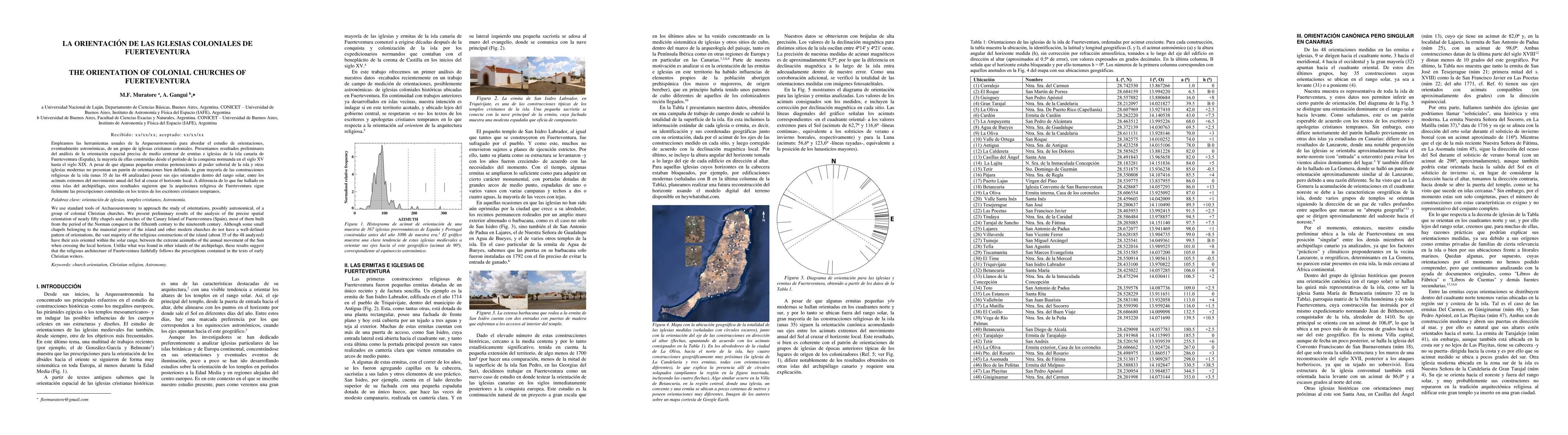 Thumbnail for La orientaci\'on de las iglesias coloniales de Fuerteventura