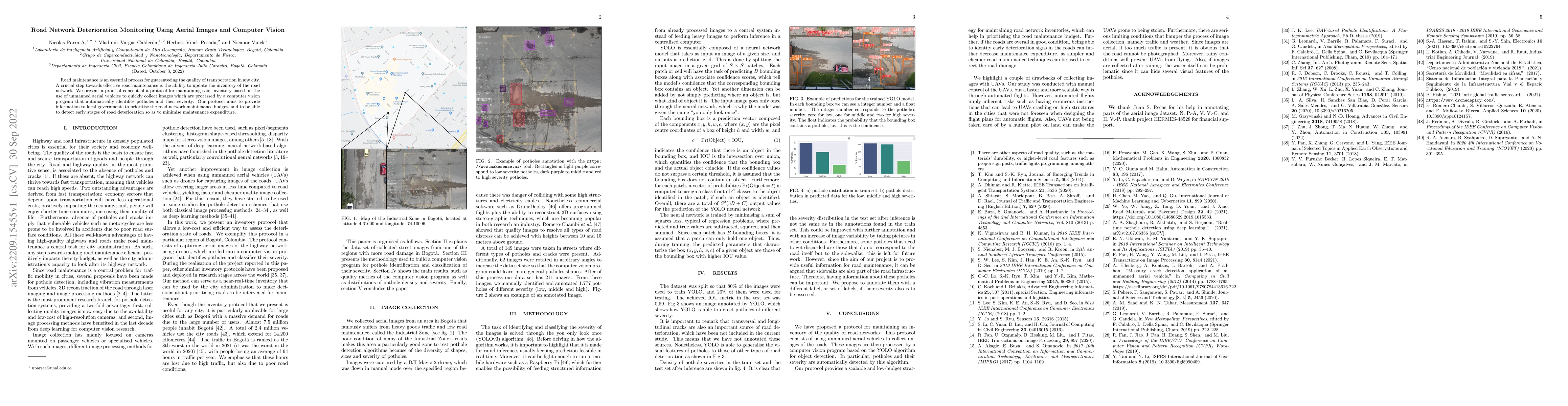 Thumbnail for Road Network Deterioration Monitoring Using Aerial Images and Computer
  Vision