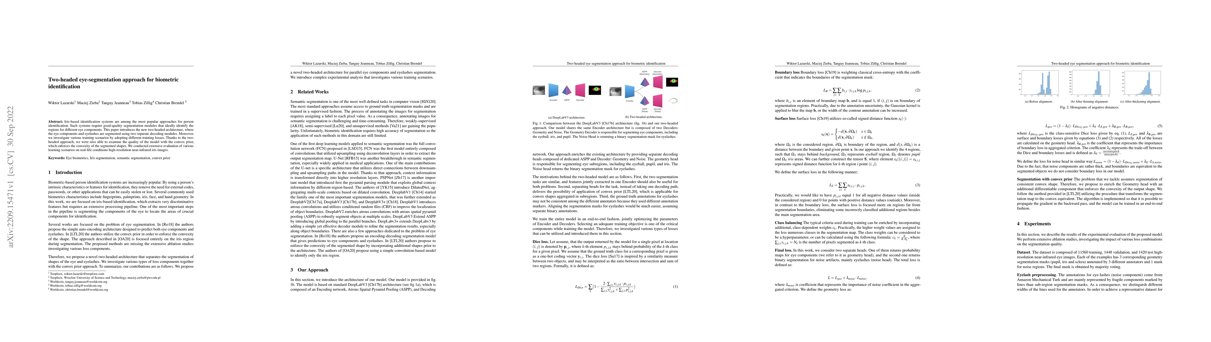 Thumbnail for Two-headed eye-segmentation approach for biometric identification